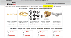 Desktop Screenshot of namechangeads.com